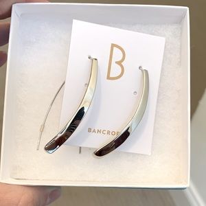 NWT silver long earrings, never worn
